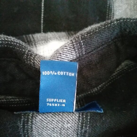 Arizona Jeans Co Womens Black Long Sleeve Check Collared Button Up Shirt Size XL - Picture 6 of 8